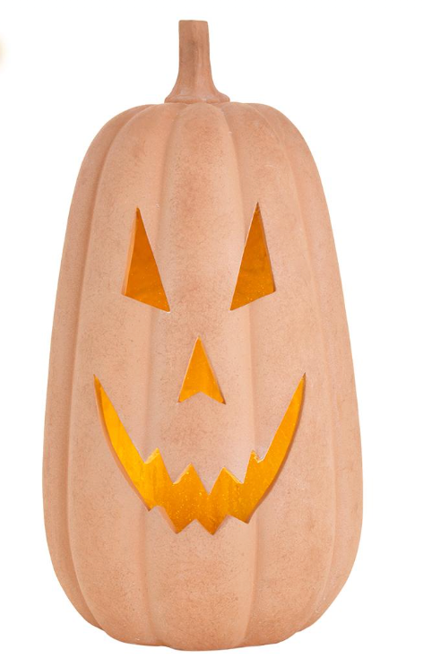 Terracotta Battery Operated Jack- O-Lantern