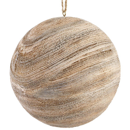 Wood Ball Ornament