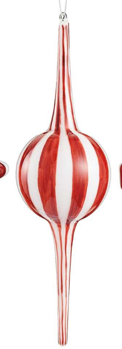 Peppermint Finial Ornament