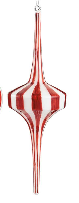 Peppermint Finial Ornament