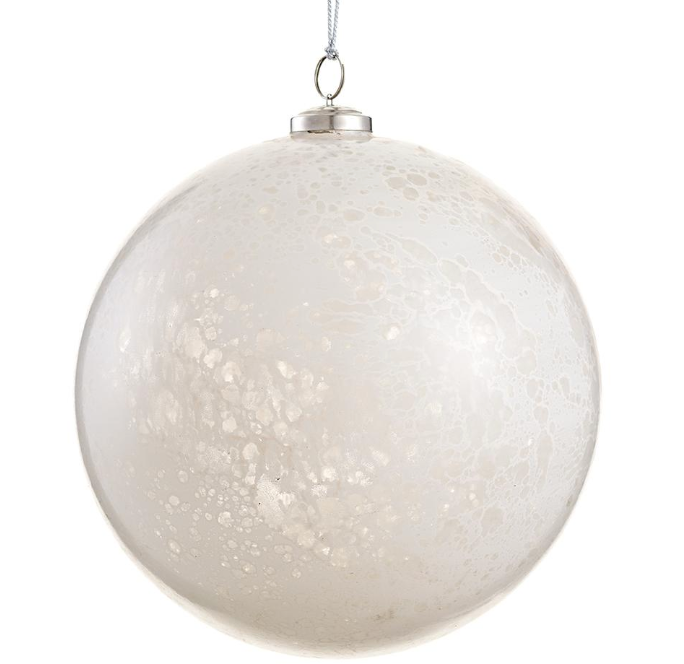 White Glass Ornament