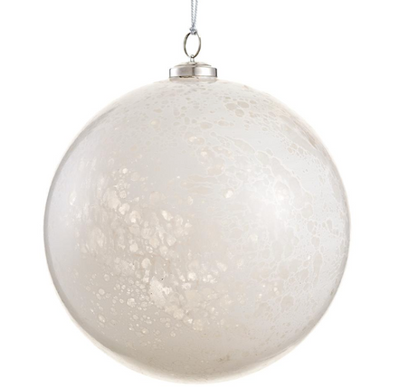White Glass Ornament