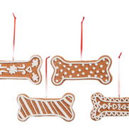 Gingerbread Dog Bone Ornament