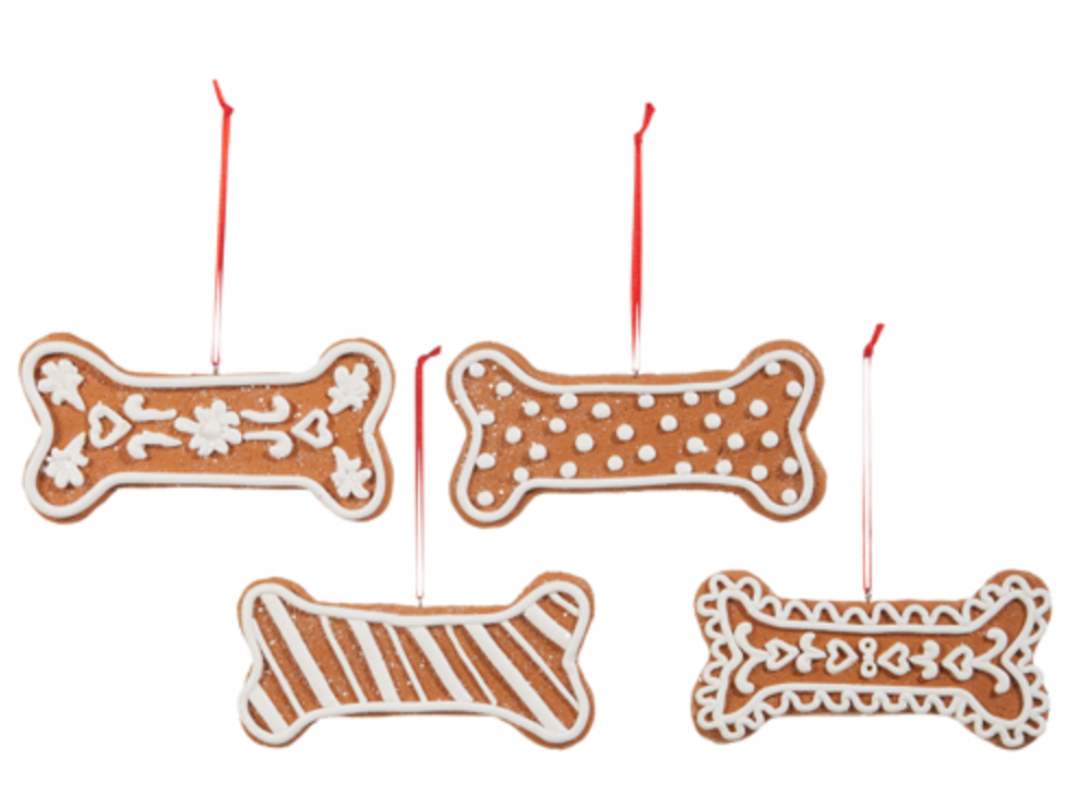 Gingerbread Dog Bone Ornament