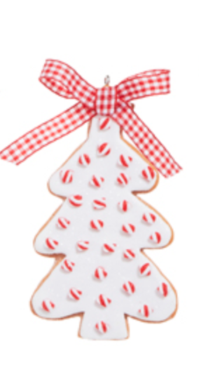 4.5" Peppermint Sprinkles Cookie Ornament