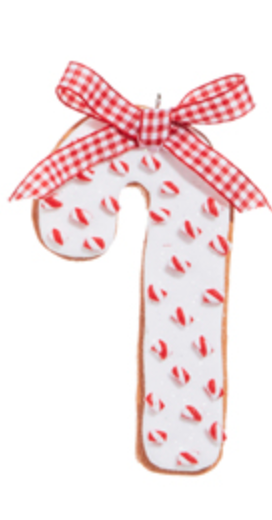 4.5" Peppermint Sprinkles Cookie Ornament