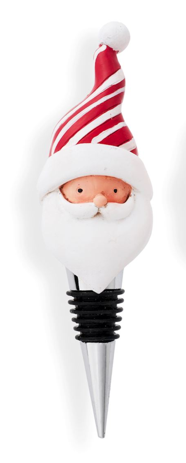 Smiling Santa Bottle Stopper