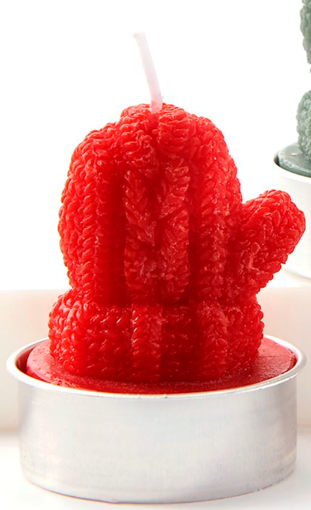Christmas Mitten Candles