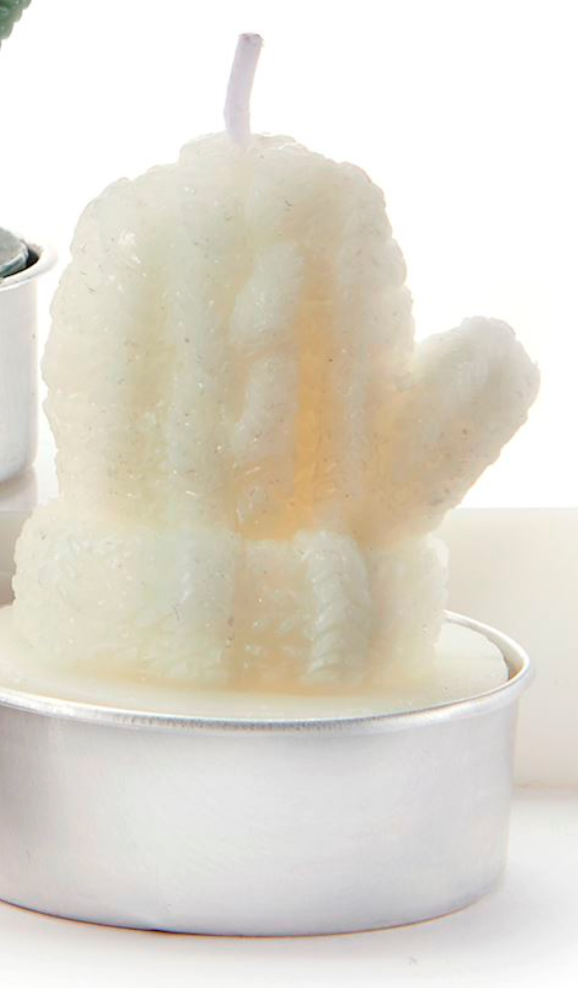 Christmas Mitten Candles