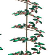 Red and Green Spiral Jeweled Tree