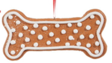 Gingerbread Dog Bone Ornament