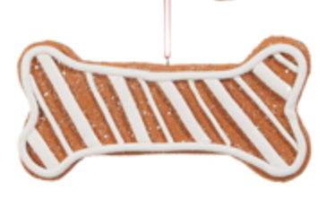 Gingerbread Dog Bone Ornament