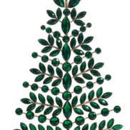 Green Jeweled Christmas Tree