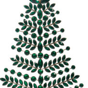 Green Jeweled Christmas Tree