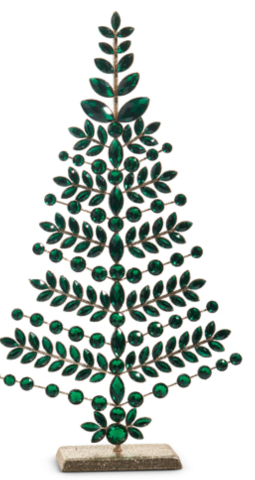 Green Jeweled Christmas Tree