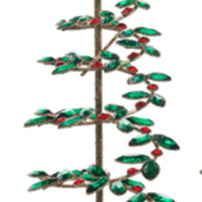 Red and Green Spiral Jeweled Tree