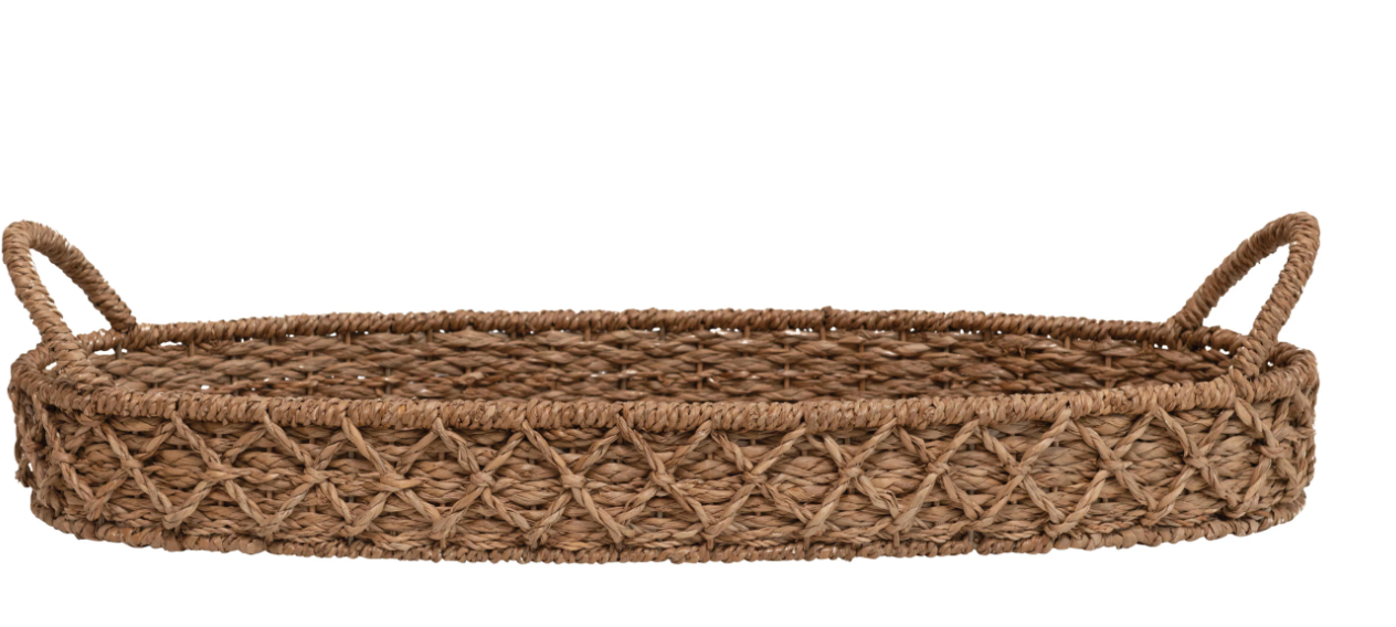 Decorative Woven Seagrass Tray