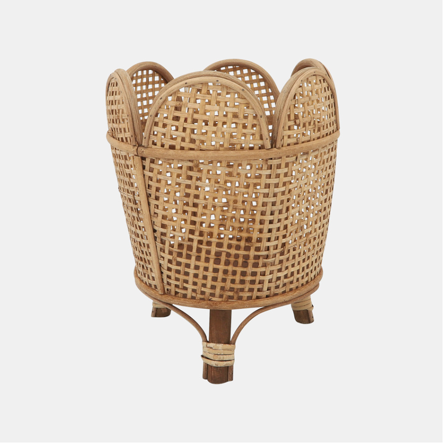Brown Bamboo Wavy Planters