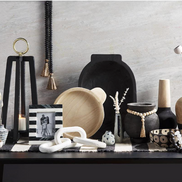 Black Oval Dough Bowls
