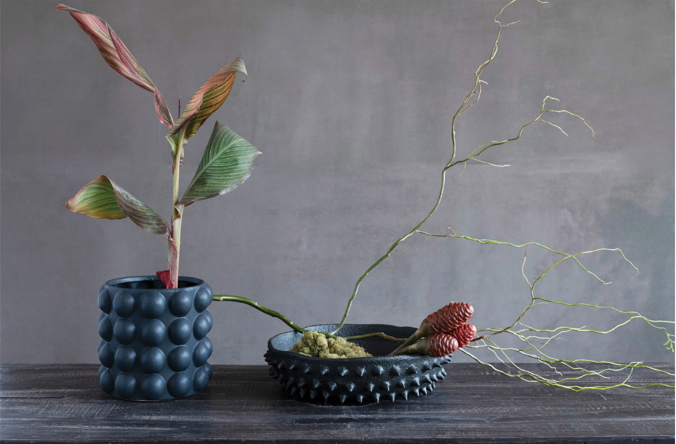 Terracotta Spiked Bowl