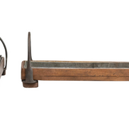 Decorative Reclaimed Wood and Metal Tray with Handles