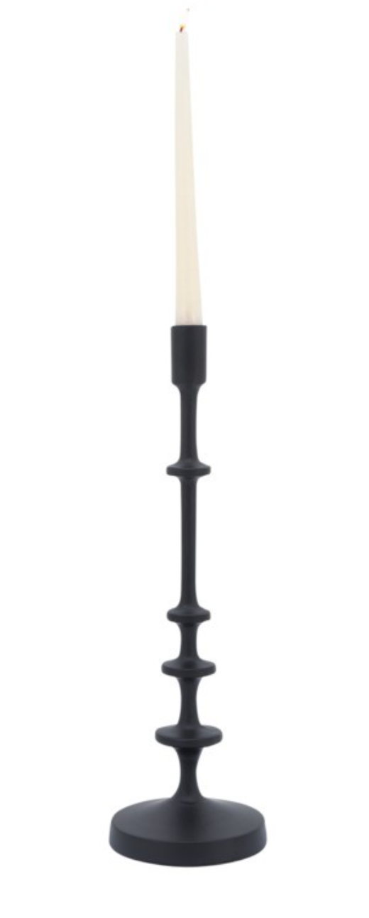 Candle Holder 17" Black Taper