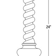 Candlestick Barley Twist Large