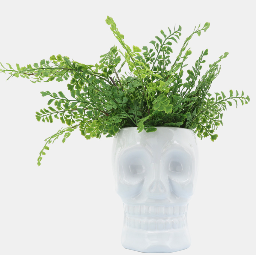 6” Skull Vase