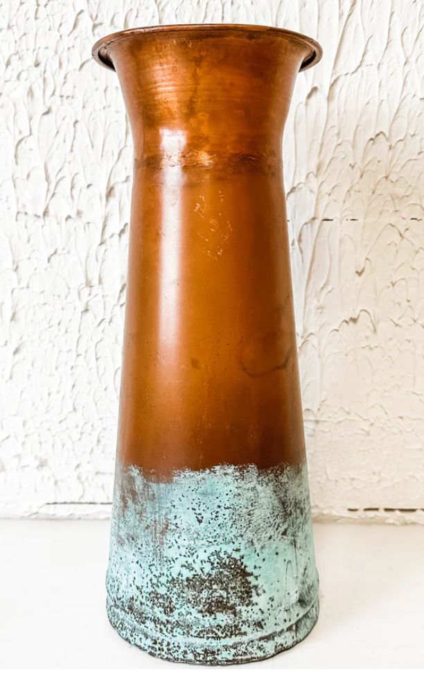 Vase Two-Toned Copper