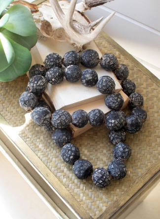Beads Decorative Black Clay