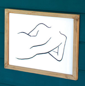 Framed Nude Prints Under Glass