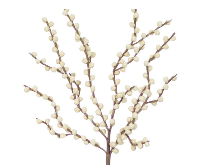 Stem 39" Mini White Pom Branch