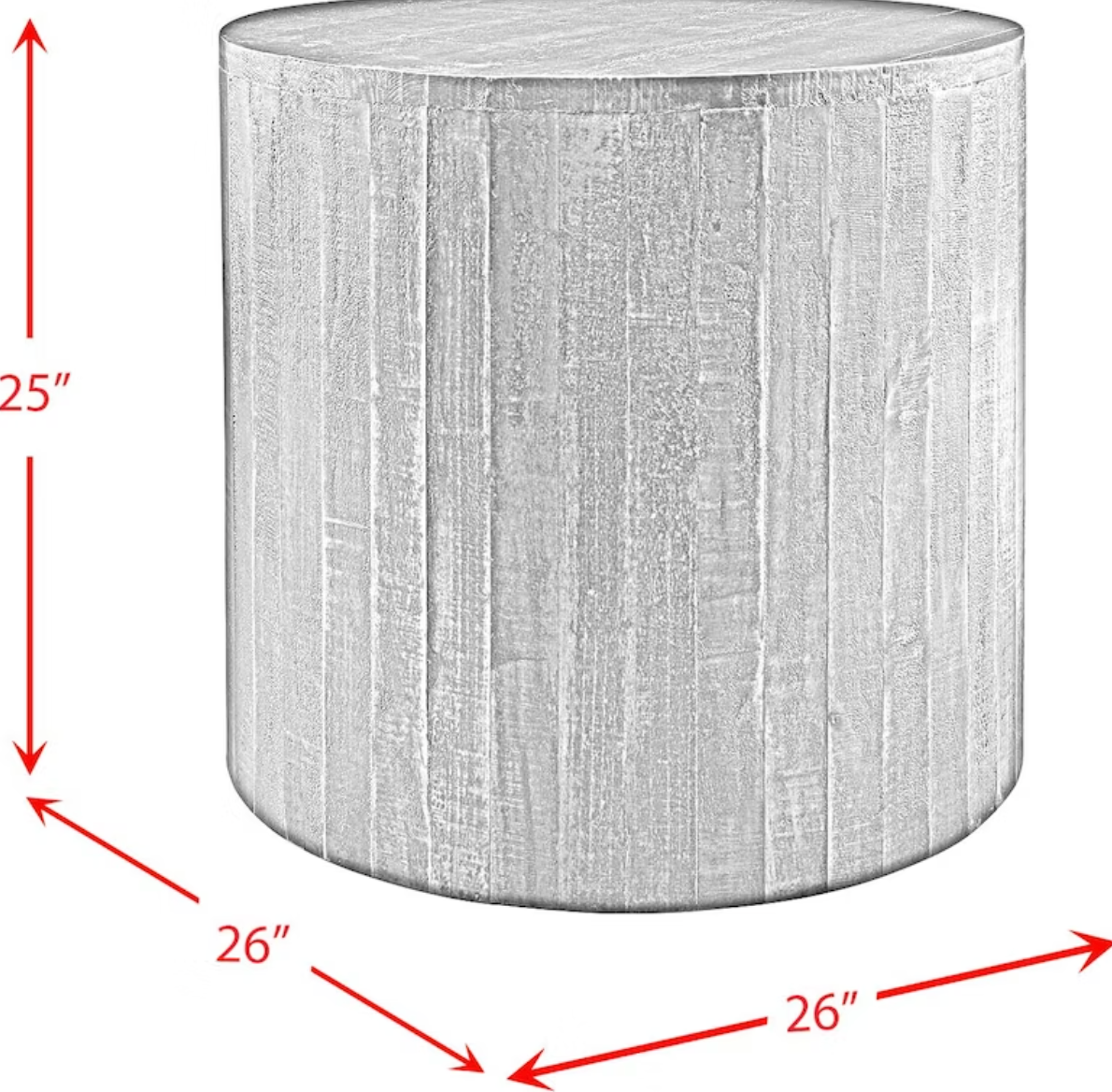 End Table Round Goodman Natural