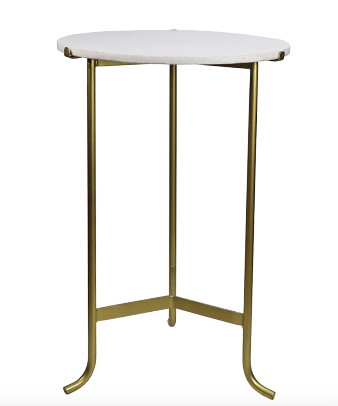 Occasional Cable Table with Gold Top