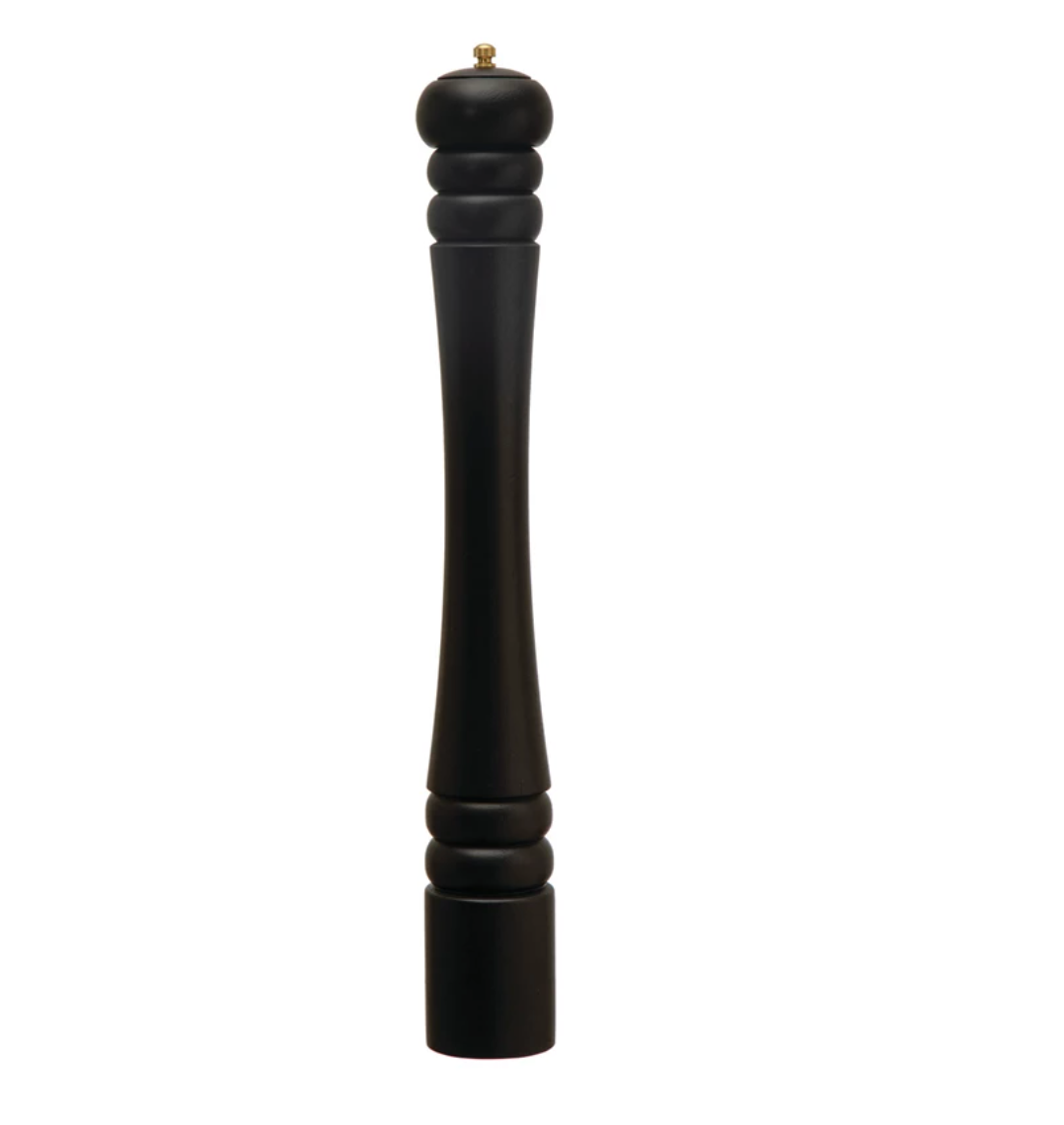 Dinnerware Rubberwood Salt/Pepper Mill, Black