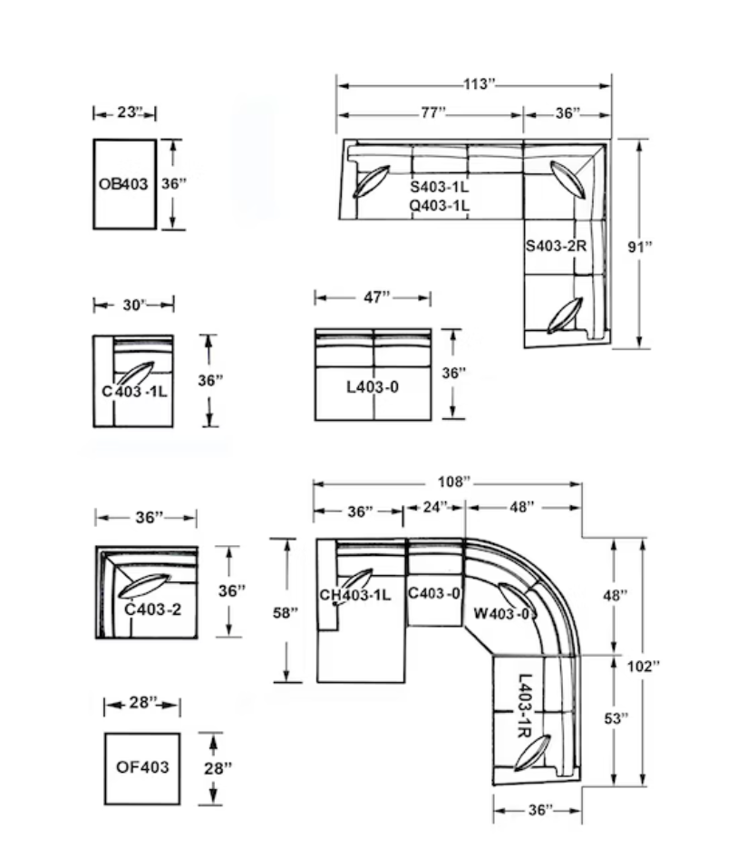 Skirted Sectional
