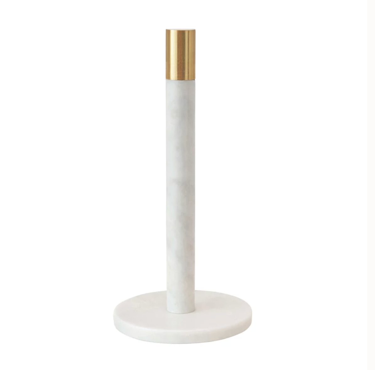 Marble Towel Holder with Brass Top