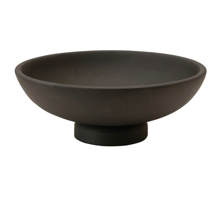 Mango Wood Footed Bowl