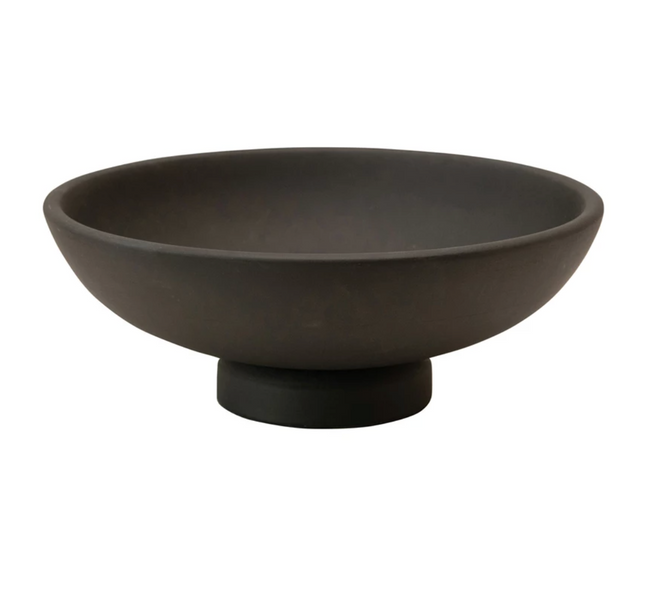 Mango Wood Footed Bowl