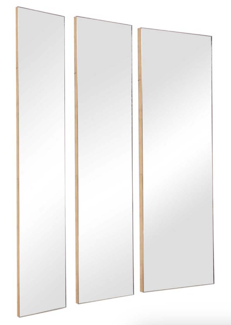 Mirror Gold Trimmed Set of 2