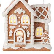 Lighted Gingerbread House Ornament