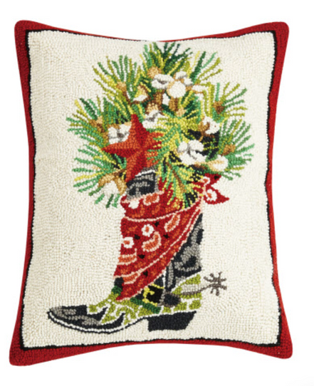 Holiday Boot Hook Pillow