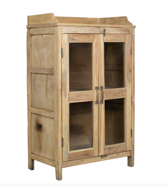 Vintage Teak Cabinet Bleached