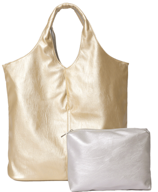 Reversible Tote with Matching Pouch