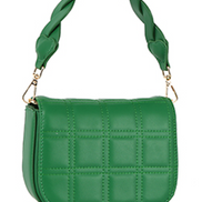 Checker Pattern Stitched Handbag