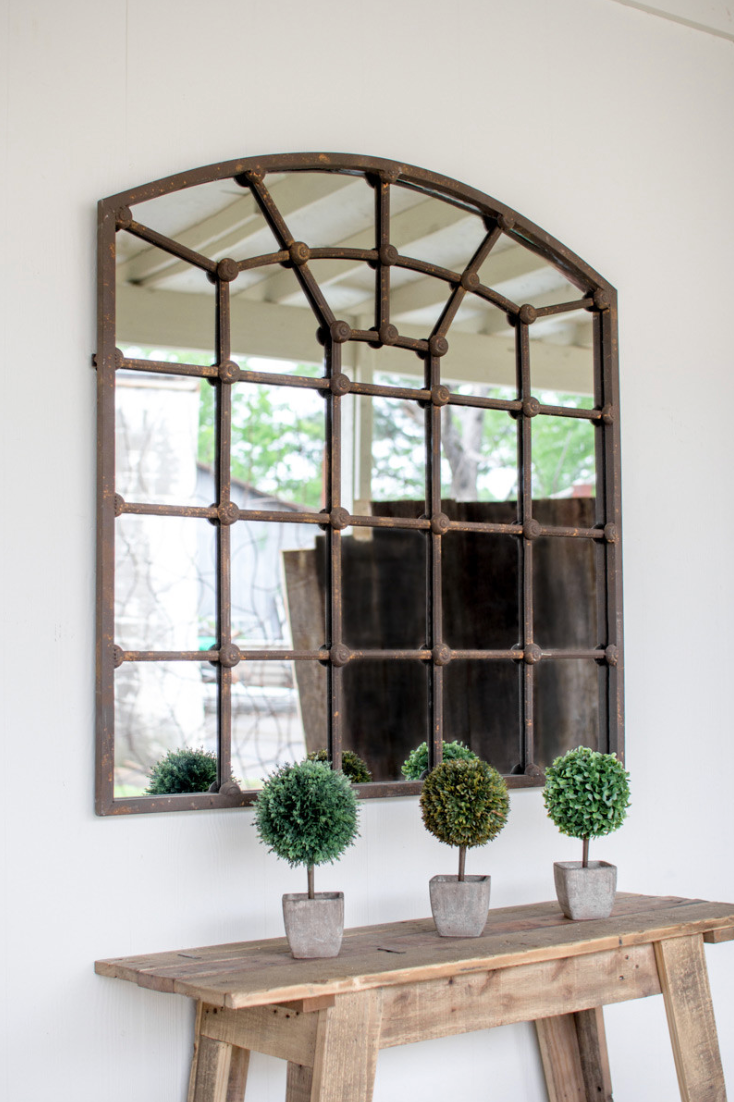 Mirror Arched Iron