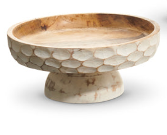 Whitewash Footed Bowl