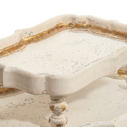 Distressed White Wood Trays