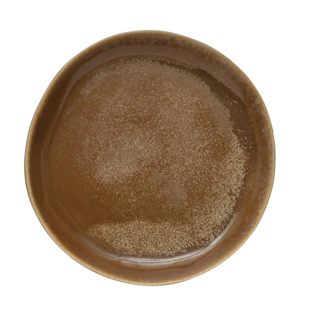 Brown Stoneware Plate