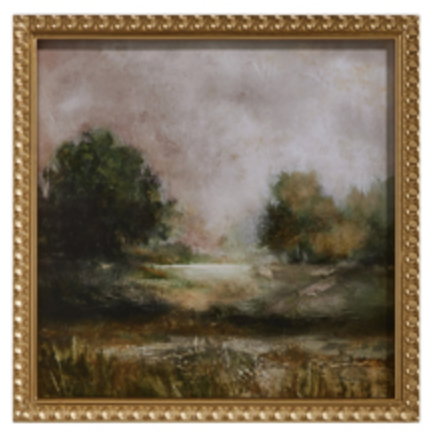 Landscape and Flower Framed Art